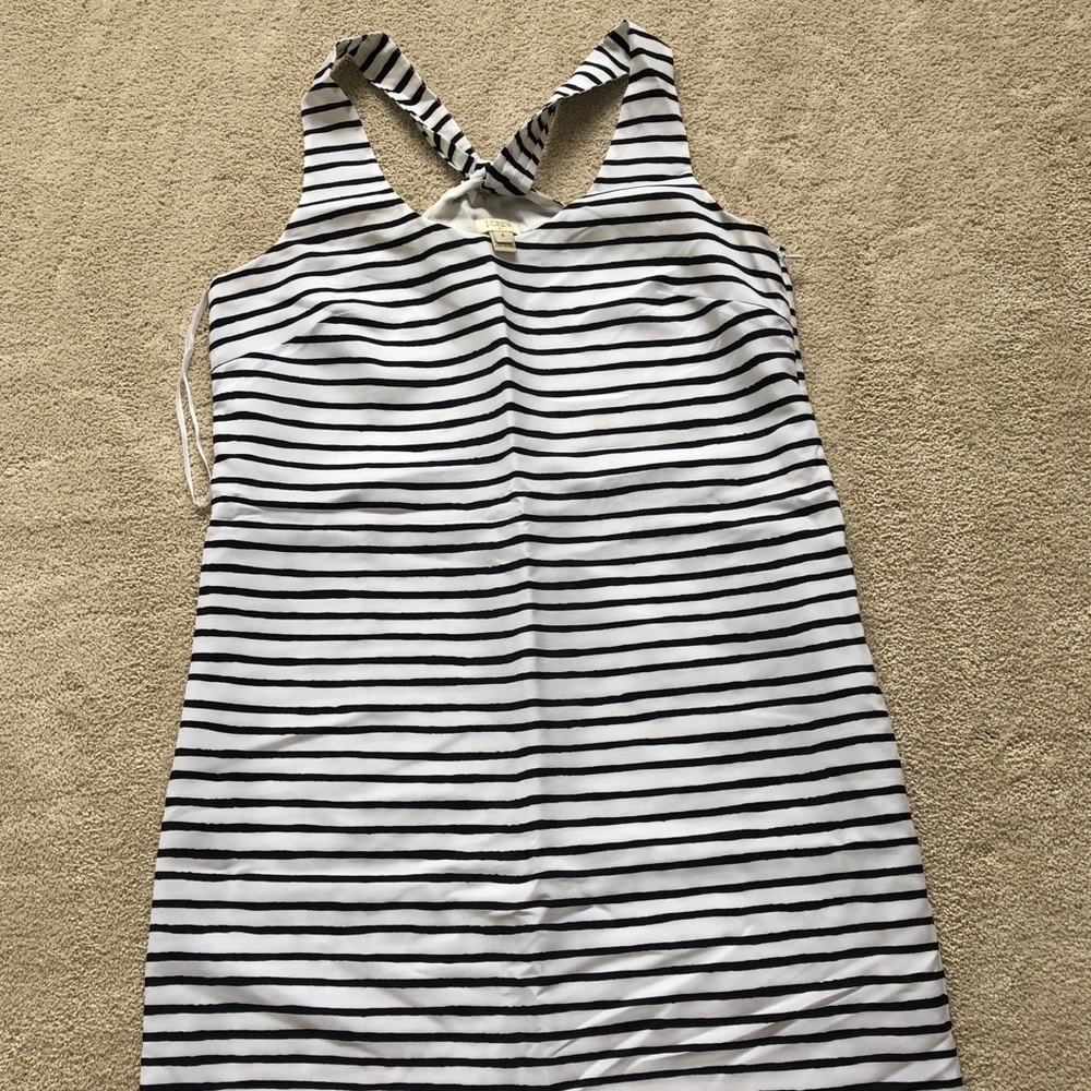 J crew striped dress
